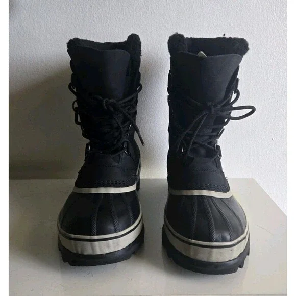 Sorel Caribou Men\'s Black Dark Stone Kaufman Faux Fur Waterproof Boots Size 9 SOREL Caribou Boots for Men for Sale | Shop New & Used Men main image 4